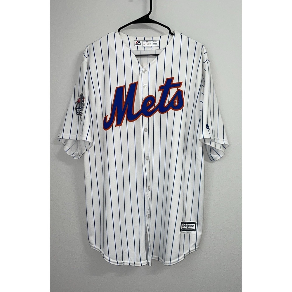 New York Mets Michael Conforto Majestic Jersey Mens Size X-Large WORLD SERIES